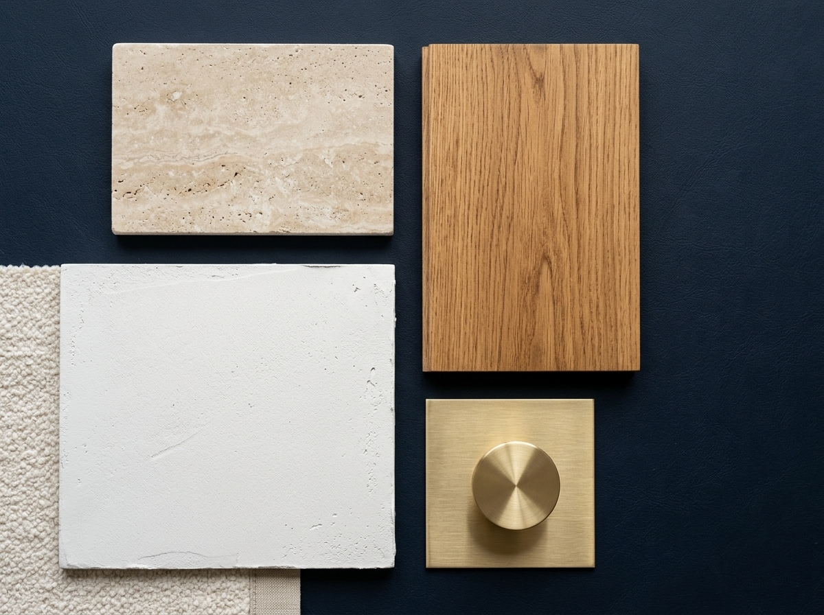 Materialpalette Baliv Residence