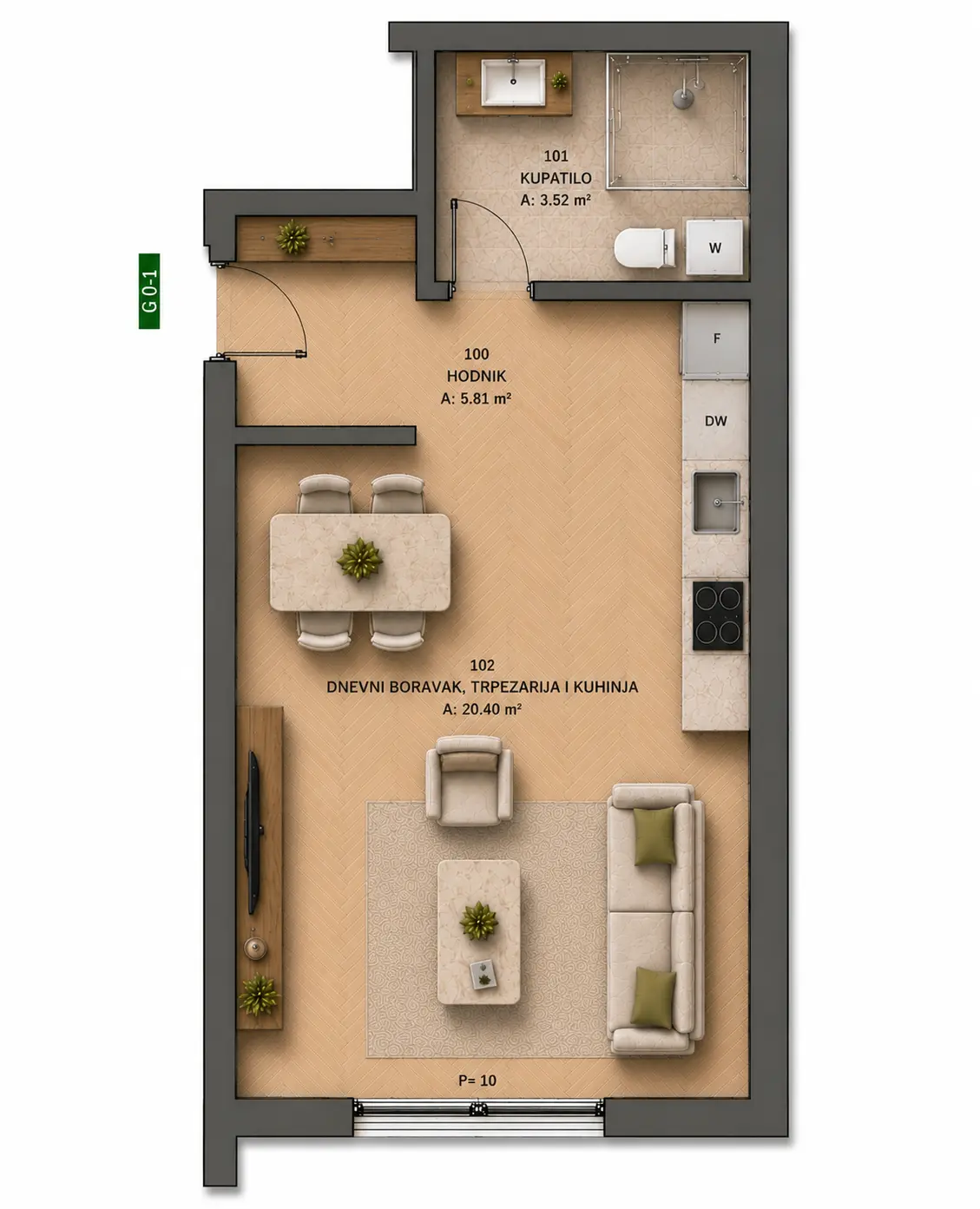 Grundriss Studio